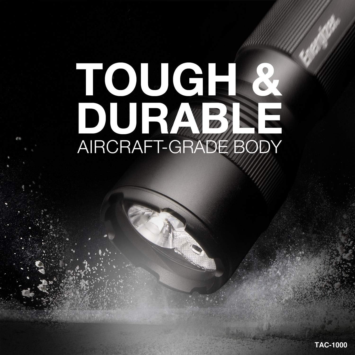 Energizer LED Tactical Flashlight, Super Bright High Lumens, Use for Hurricane Supplies, Survival Kit, Camping Accessories, Ultra-Durable and Water Resistant LED Flashlights, Black, 12.48: Sports & Outdoors