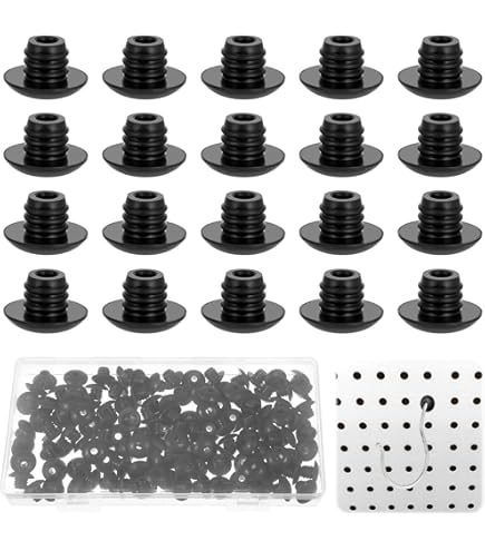 Aazon.co: PEUTIER 120pcs Pegboard Hook Locks, Peg Hook Stoppers Clips