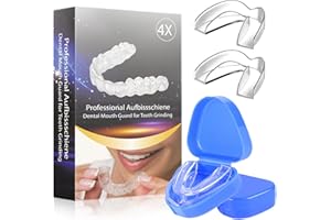 URSOULNEY Mouth Guard for Grinding Teeth, 4 PCS Mouth Guard for Sleeping at Night, BPA Free New Upgraded Dental Night Guard, Reusable Mouth Guards for Clenching Teeth at Night