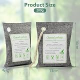 HOTUT Bamboo Charcoal Air Purifying Bags 4x200g Odor Moisture Remover view 2