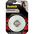 Scotch Indoor Double-Sided Mounting White Tape, 3/4 in x 75 in (6.25 ft), Features 3M Industrial Strength Adhesive, Delivers