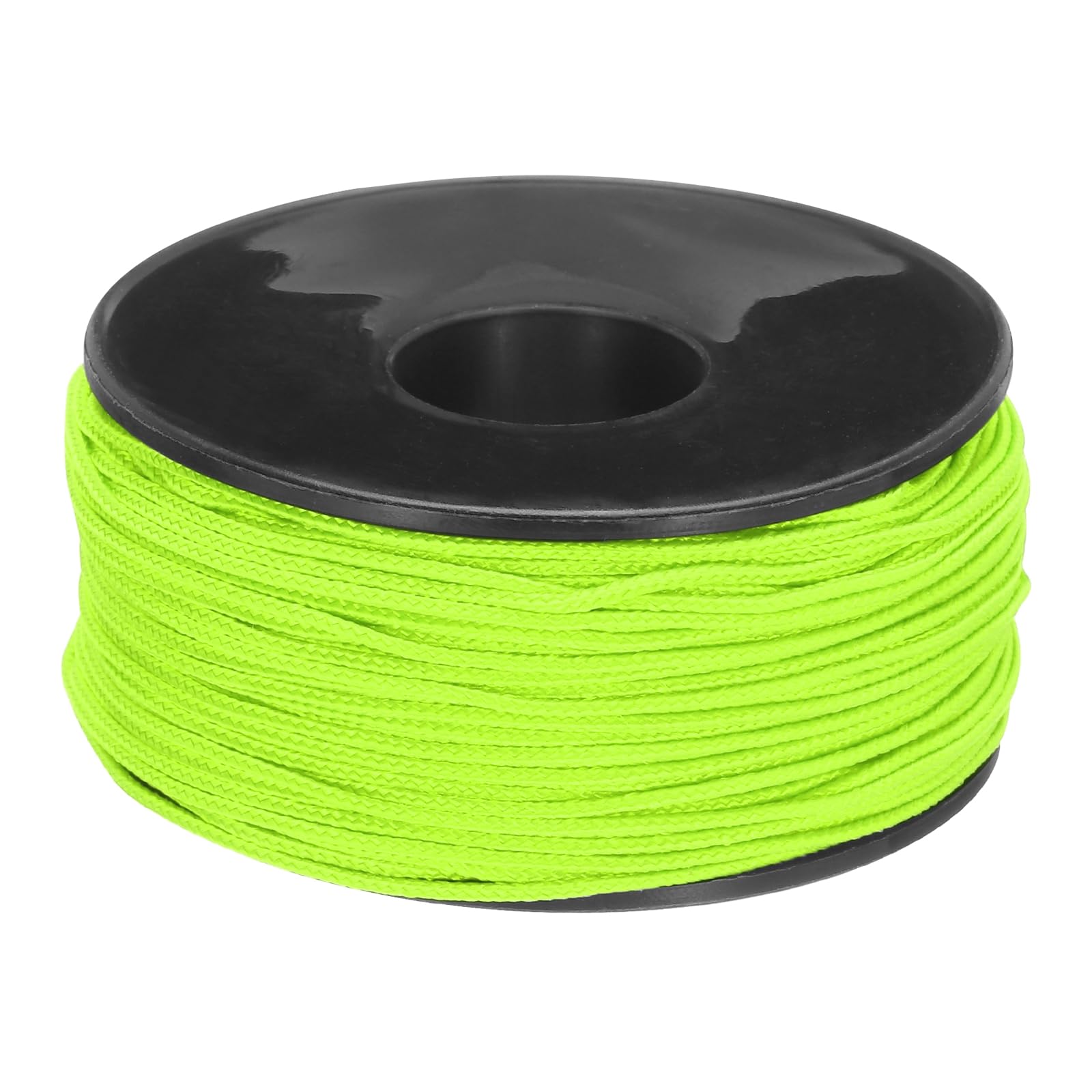 Rebower Micro Paracord 1.18mm x 164 Feet Rope 100 LB Polyester Braided Strong String Spool [for Hiking, Exercise, Tent, DIY Project] - Grass Green