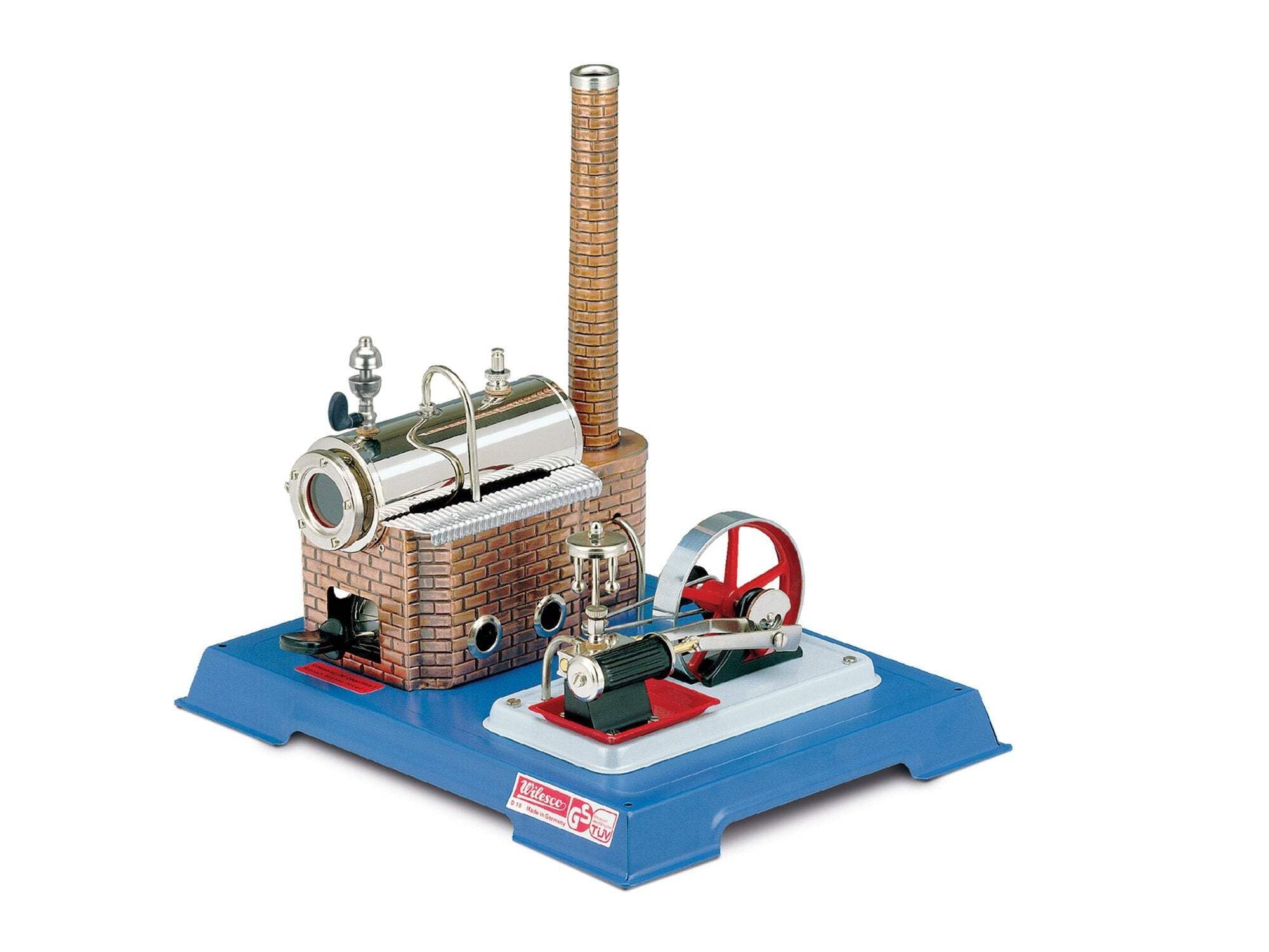 Wilesco 10 steam engine D10, 155 ml boiler contents, including safety valve and whistle-pipe
