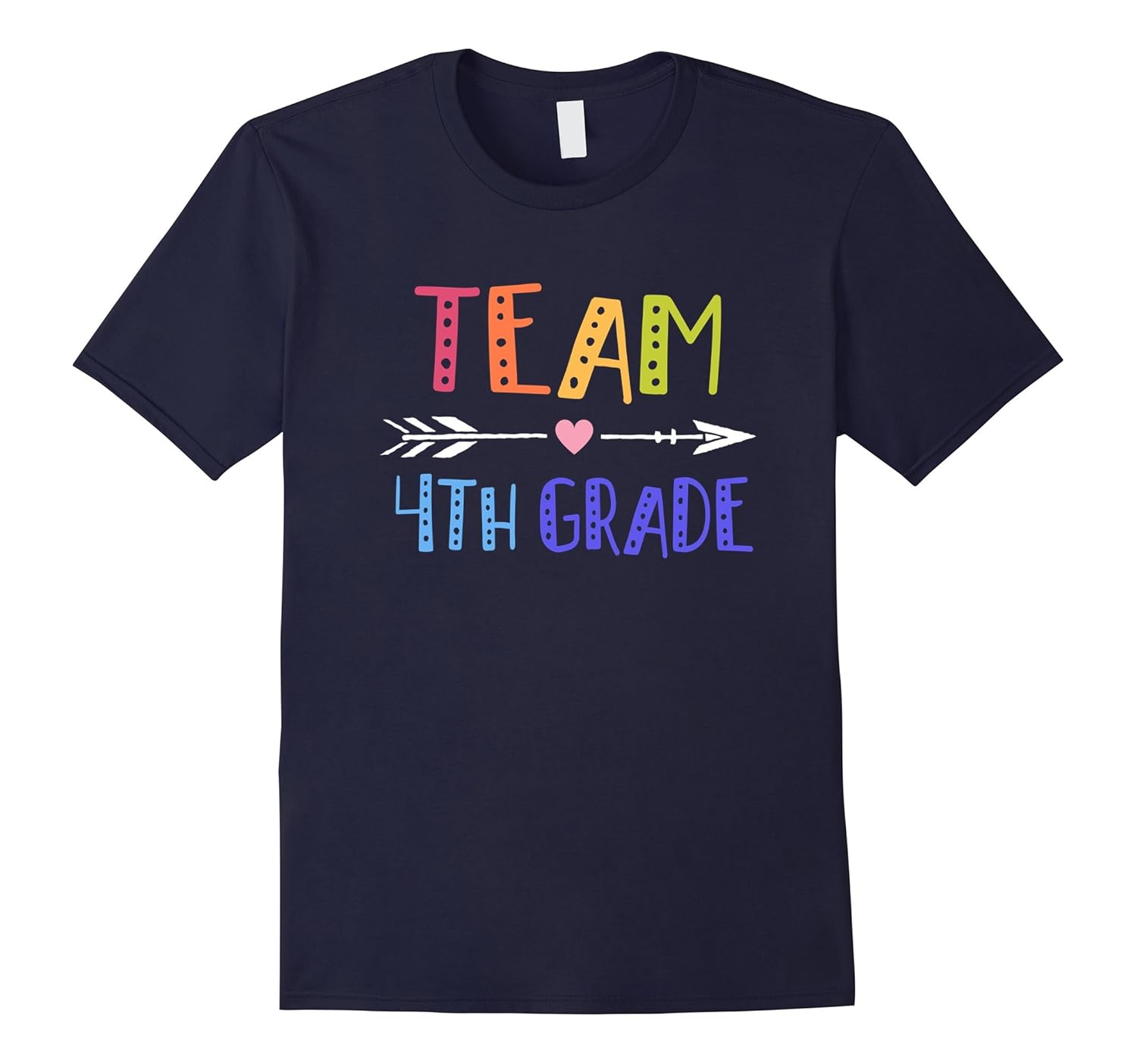 Team 4th Fourth Grade Teacher T-Shirt 1st Day of School-ANZ