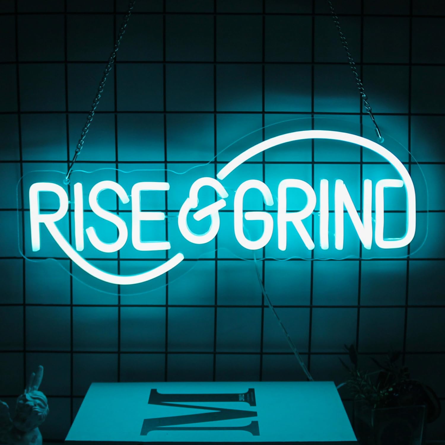 Rise & Grind Neon Sign Hustle LED Neon Signs for