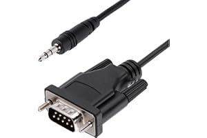 StarTech.com 3ft (1m) DB9 to 3.5mm Serial Cable for Serial Device Configuration, RS232 DB9 Male to 3.5mm Cable for Calibratin