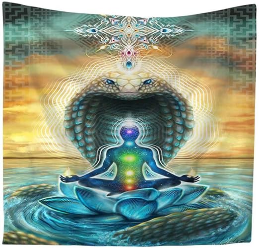 Gratuit Images Festhad Spirituel Yoga Meditation Tapisserie Imprime Colore Indien le plus cool salutations