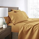 Linen Market 6 Piece Bed Sheet Set, Gold, Twin