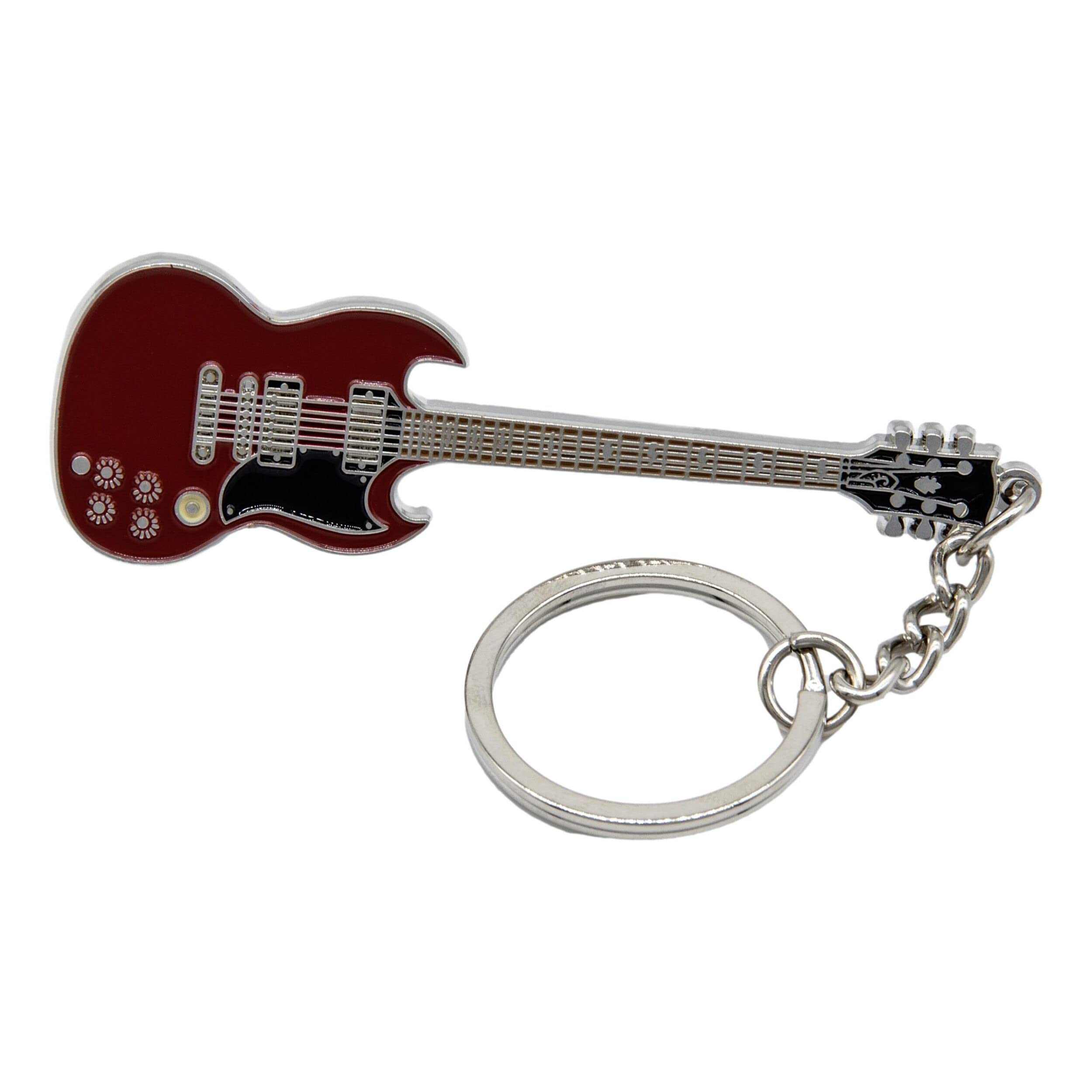 Gifticuffs Angus Young-(AC/DC) replica guitar metal keyring