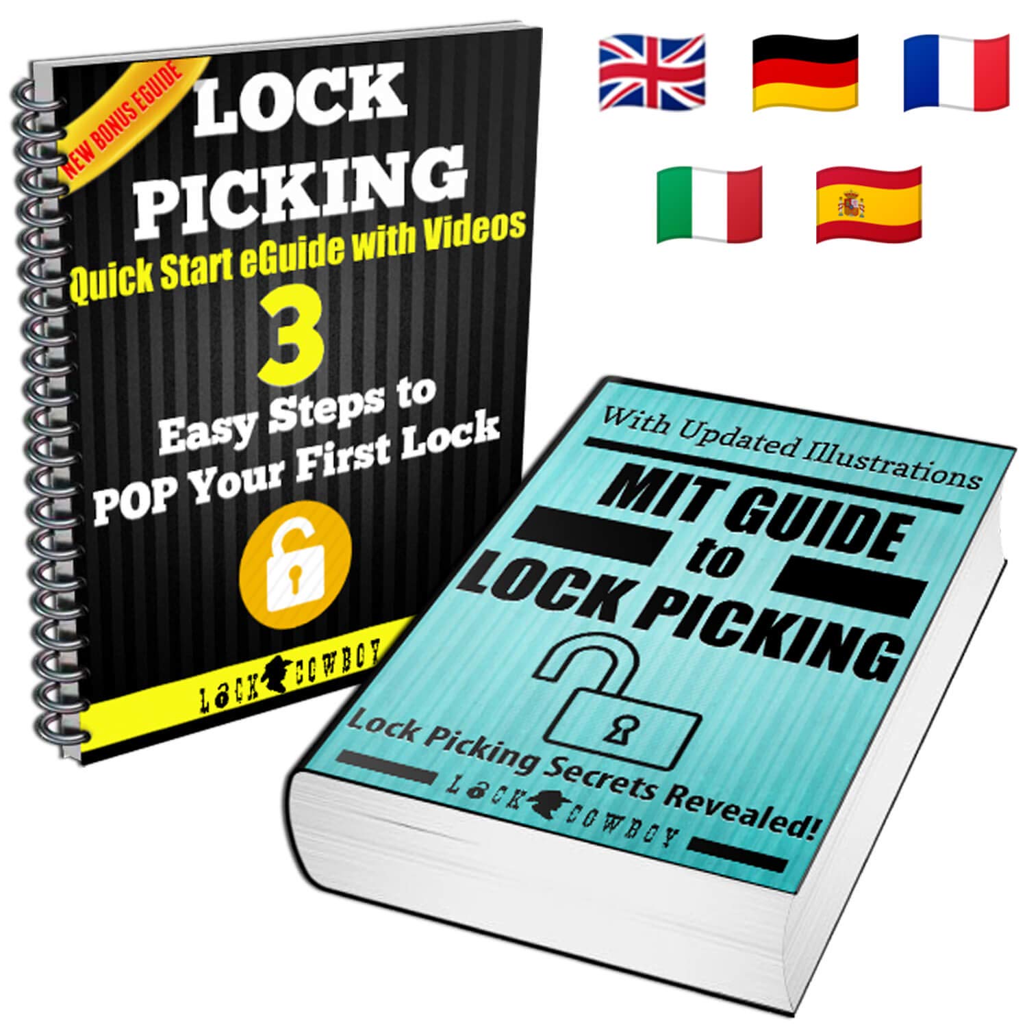 20Piece Lock Pick Set with Transparent Training Padlock and Credit