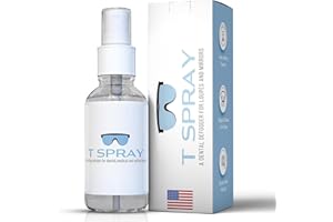 T-Spray Anti Fog Spray - Professional-Grade Anti-Fog Spray for Glasses, Dental Loupes, Hockey mask, Motorcycle Visor, Snorkel Mask, Swim Goggles - Reef-Safe and Eyeglasses Cleaner - Made in USA - 2oz
