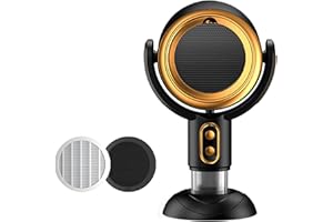 QWEZXO PuffHide Purifer & Smoke Away Purifier Fan Portable Black Gold Adjustable Angle Puff-Hide PurifierFan,Tabletop SmokePurifier Filters for RemovesOdor(Plug-ln)