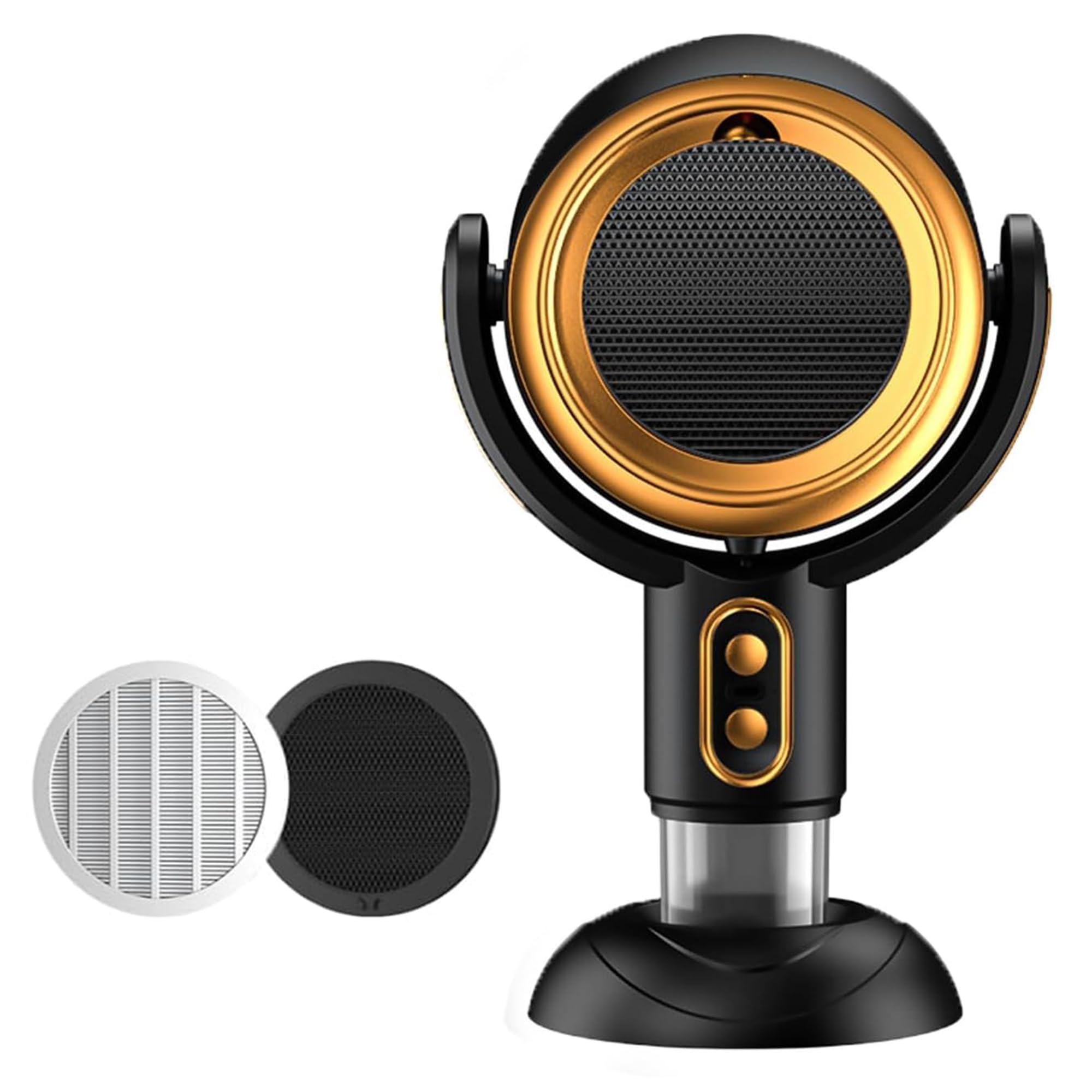 Photo 1 of PuffHide Purifer FAN& Smoke Away Purifier Fan Portable Black Gold Adjustable Angle Puff-Hide PurifierFan,Tabletop SmokePurifier Filters for RemovesOdor(Plug-ln)