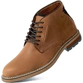 Arkbird Chukka Boots for men, Grainy Leather Lace-up Ankle Boot Fashion and Comfort Casual Oxfords