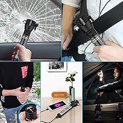 XREXS Solar Powered LED Car Flashlight