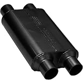 Flowmaster 40 Series Chambered Muffler &ndash; 2.50" Dual In / 2.50" Dual Out | Original 40 Series, aggressive sound, 16-gauge aluminized steel, for muscle cars, street rods, trucks, and SUVs (425404)