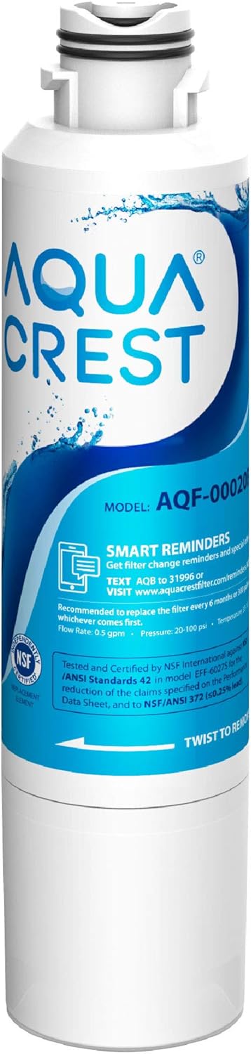 AQUA CREST DA29-00020B Fridge Water Filter, Compatible with Samsungยฎ DA29-00020B, HAF-CIN EXP, DA29-00020A, DA29-00019A