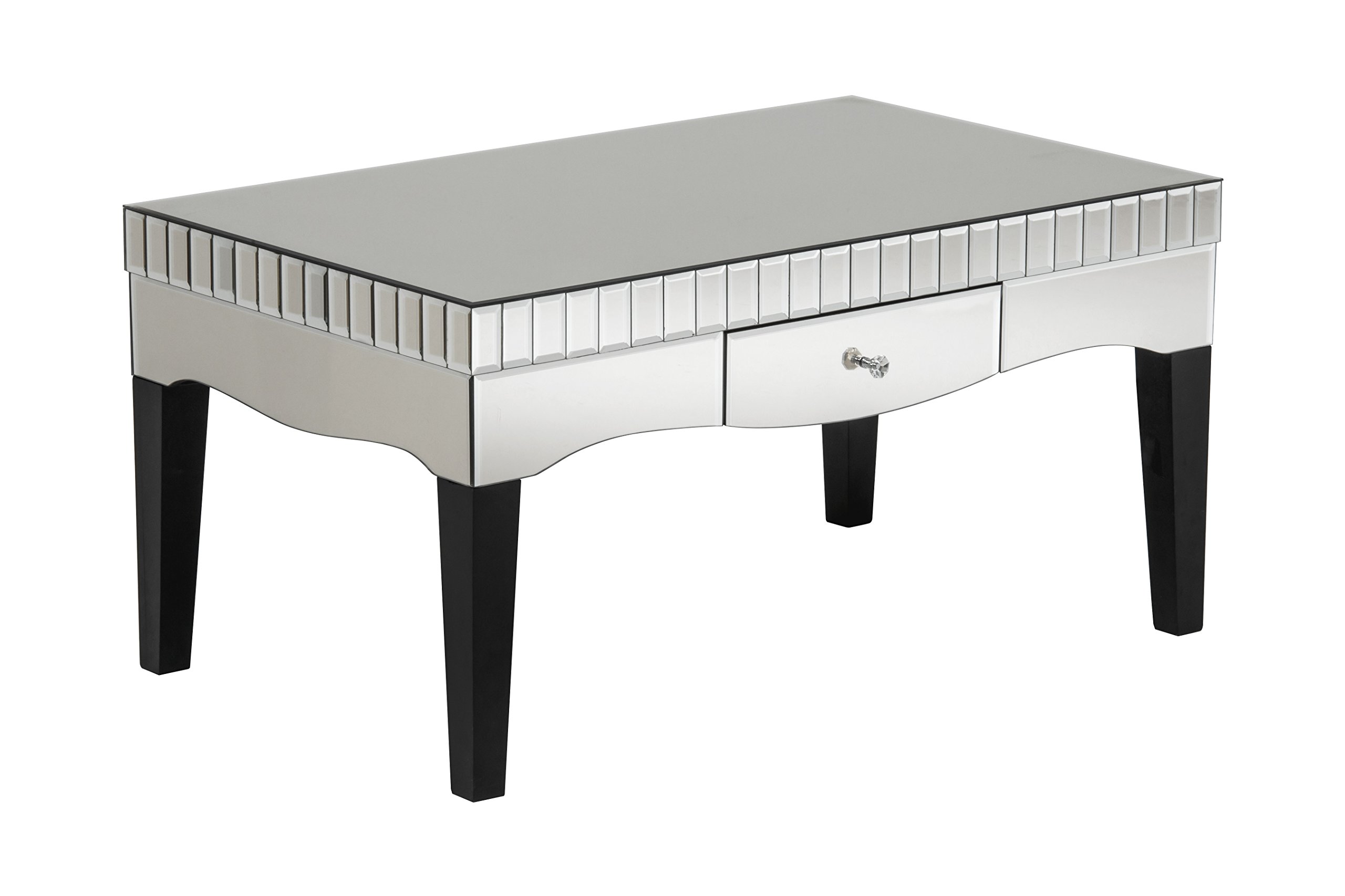 Premier Housewares Boulevard Coffee Table, Wood, Silver