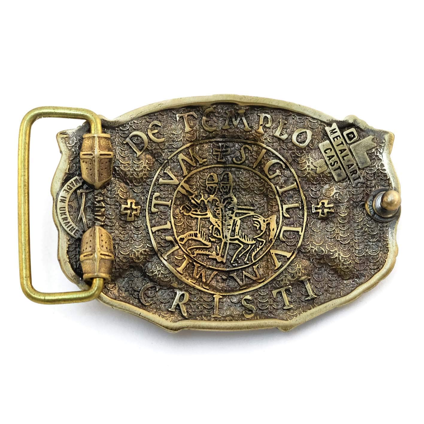knights templar belt buckle