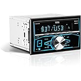 BOSS Audio Systems 820BRGB Car Stereo - Double Din, Bluetooth, No CD DVD Player, AM/FM Radio Receiver, Multi Color Illuminati