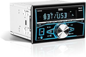 BOSS Audio Systems 820BRGB Car Stereo - Double Din, Bluetooth, No CD DVD Player, AM/FM Radio Receiver, Multi Color Illumination, Aux in, USB