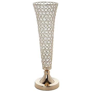 Home Garden 2 Pcs Silver Metal 24 Tall Candle Holder Vase