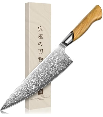 Amazon.com: TIVOLI Damascus Paring Knife,VG-10 Fruit Knife with