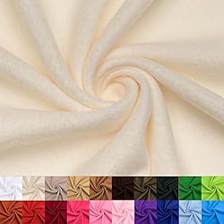 Pico Textiles 1 Yard - Ivory Solid Fleece Fabric