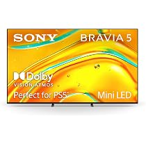 Sony BRAVIA 5 85 Inch TV, Mini LED, 4K Smart Google TV, XR