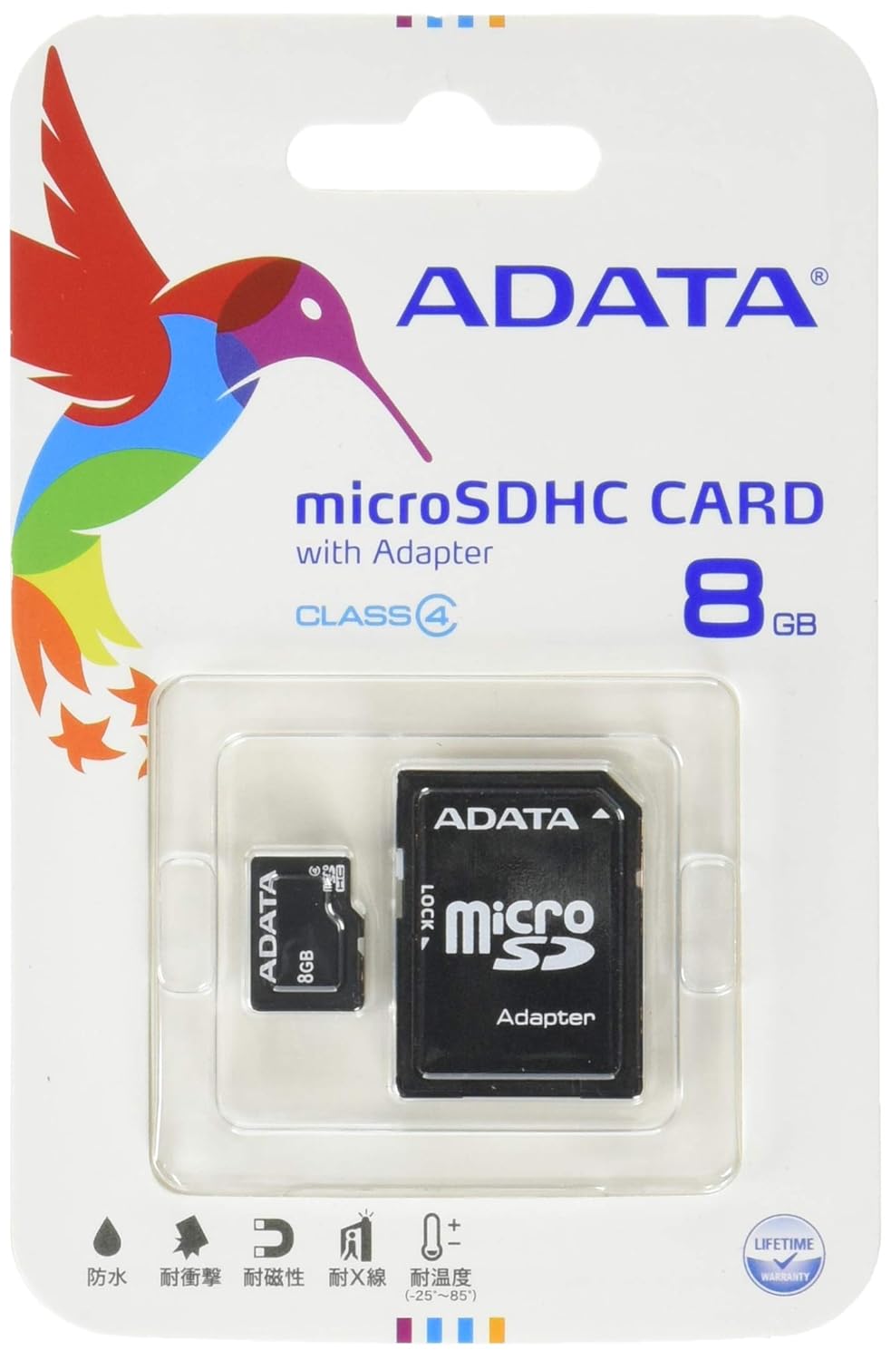 ADATA microSD 8GB Memory Card + Adapter, black/gray Amazon.co.uk Computers & Accessories