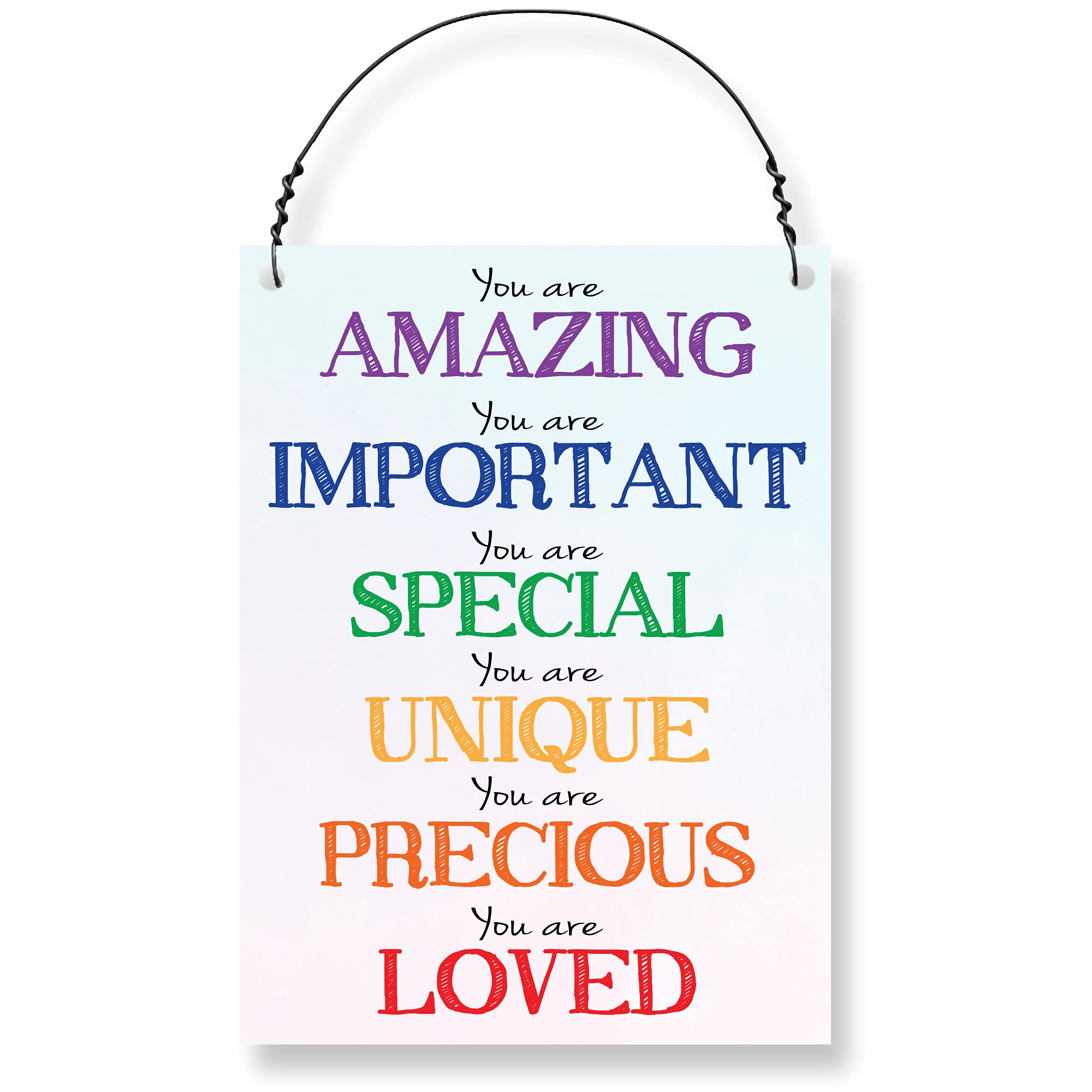Dorothy Spring You Are Amazing Important Special Unique Precious Loved Inspirational Quote Wall Metal Small Plaque Sign Inspirational Friendship Gift Size 4x3 inch