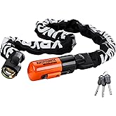 Kryptonite Evolution 1012 Bike Chain Lock, 4 Feet Long 10mm Steel Chain Heavy Duty Anti-Theft Sold Secure Gold Bicycle Chain 