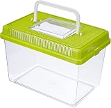 Ferplast Geo Medium Plastic Aquarium Terrarium 2.5 L Green with Handle