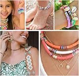 KAVAVO 20000 Clay Beads Bracelet Making Kit 120 Colors Flat Heishi Beads view 4