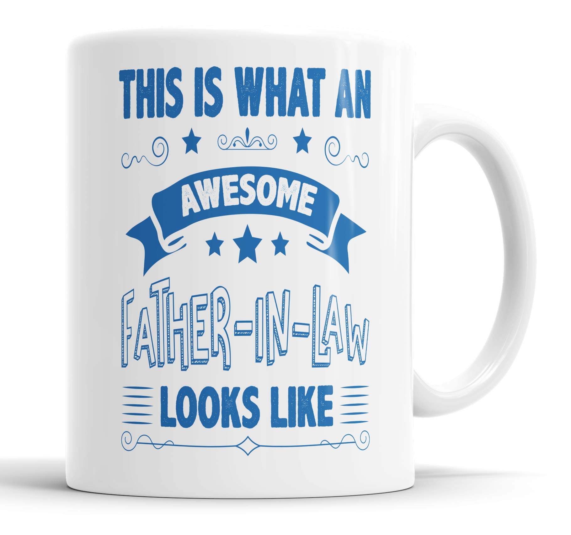 This is What an Awesome Father in Law Looks Like Mug Humour, Joke, Leaving Present, Friend Gift Cup Birthday Christmas, Ceramic Mugs