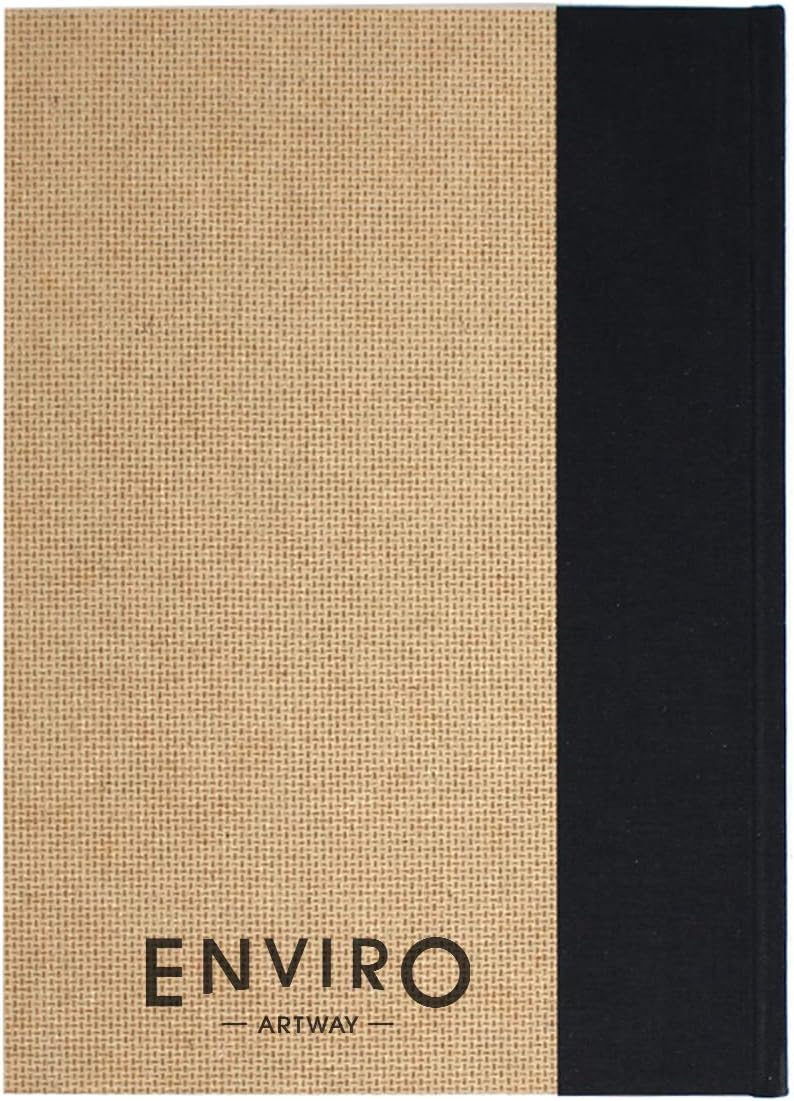 Artway Enviro, Casebound A5 Sketchbook, Portrait, 92 Sides/46 Pages of Recycled 170gsm Cartridge Paper - Image 4