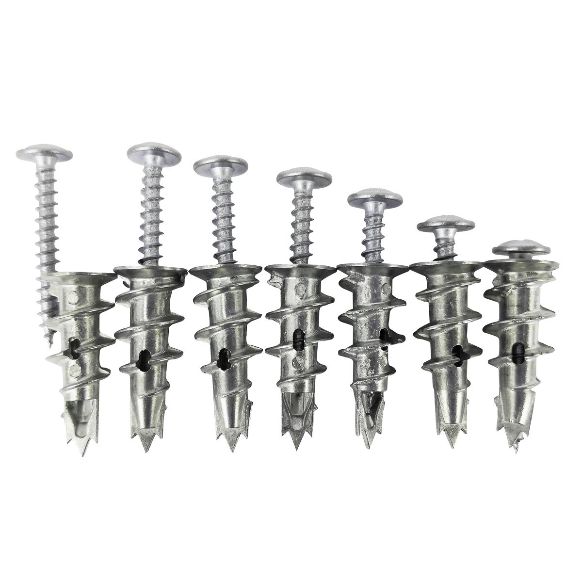 Ansoon Zinc Self Drilling Drywall HollowWall Anchors with Screws Kit