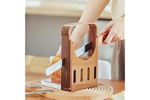 NVAIMAAY Bread Bake Slicer Cutter, Foldable Compact Bread Slicing Guide,Kitchen Accessories,Bread Machine for Homemade Bread Bagel Loaf Sandwich
