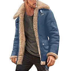 Mens Bomber Jackets Winter Leather Slim Jacket Men