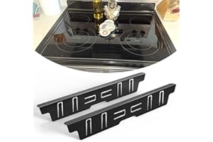 BSTTEK Stainless Steel Stove & Counter Top Gap Covers - Oven Gap Filler Kit 23.4" - Heat Resistant Slide-in Range Trim Guard for Seamless Kitchen Accessories Easy Clean