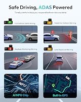 BOTSLAB 4K Dash Cam Front and Rear with GPS WiFi 64GB Card view 8