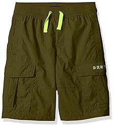 DKNY Boys' Big Casual Short, Fatigue-KBXOC, 10/12