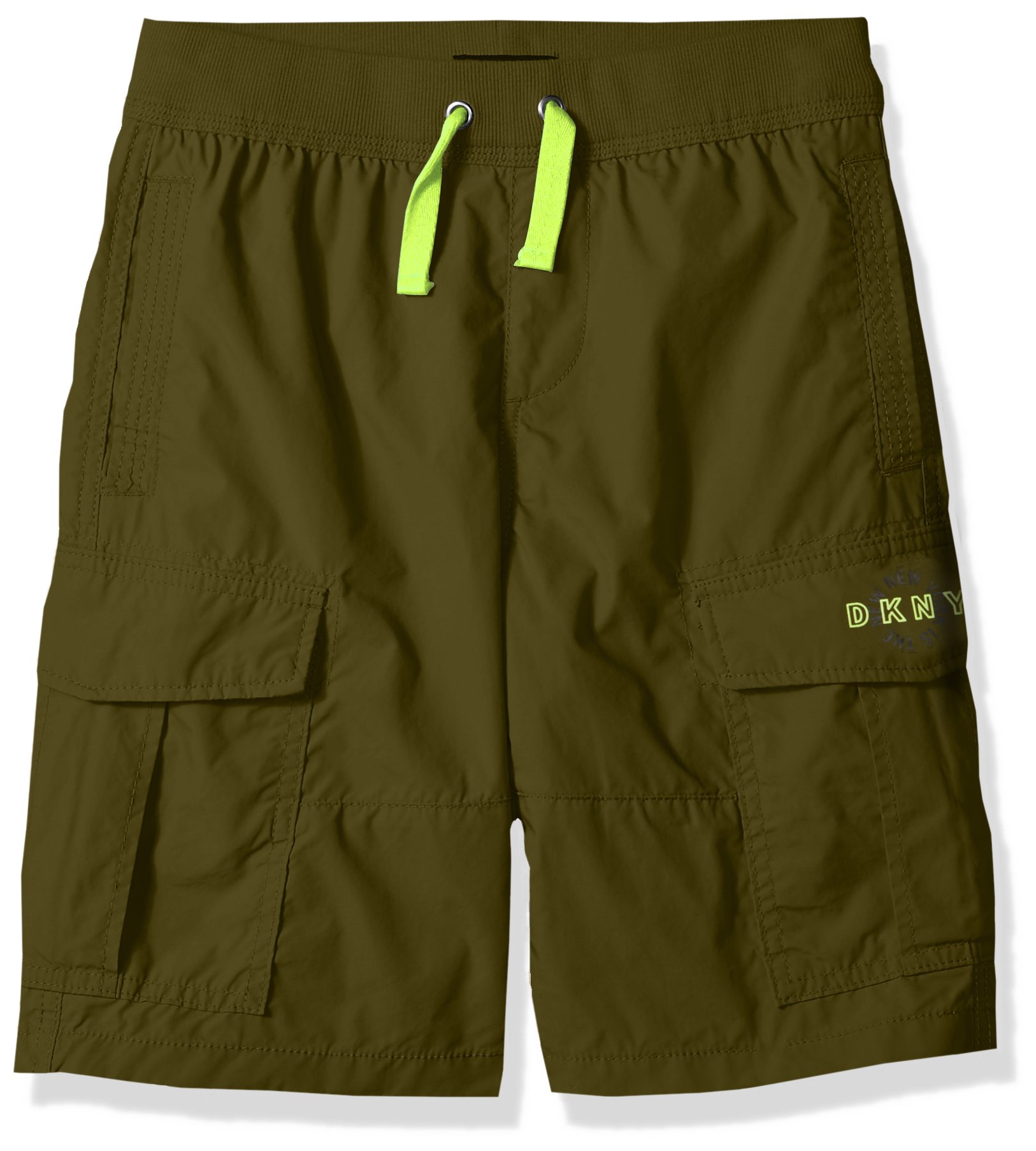 DKNY Boys' Big Casual Short, Fatigue-KBXOC, 10/12