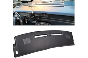 ECOTRIC Dashboard Cover Cap Compatible with 1984-1992 Chevy Camaro Replacement Shell Bezel Dash Pad Overlay Cover