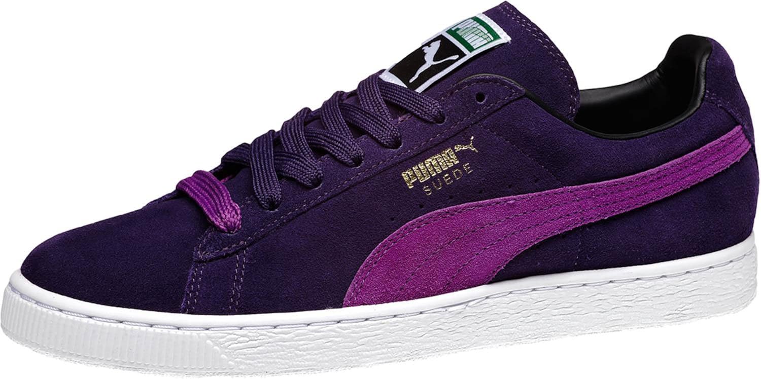 PUMA MENS SUEDE CLASSIC + SHOES BLACKBERRY