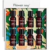 FLOWERSAY Essential Oils Set – 100% Pure Natural Aromatherapy Oils for Diffuser, Humidifier, Massage – 8 Pack Gift Set with Lavender, Peppermint, Tea Tree, Eucalyptus & More