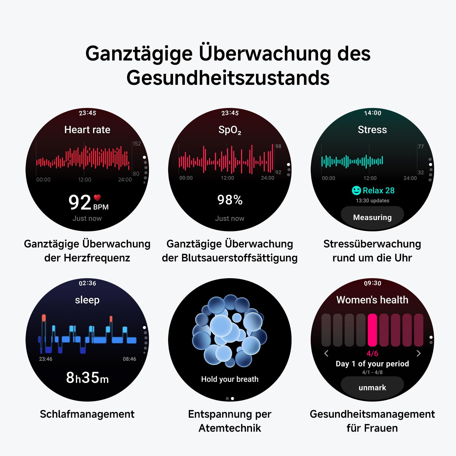 XIAOMI Watch 5 Smartwatch, Google Wear OS, NFC-Zahlung, KI mit Gemini, 1,54” Display, 47mm, bis zu 6 Tagen Akkulaufzeit, GPS-Fitness-Tracking, Gestensteuerung, Saphirglas und Bluetooth, Schwarz 8