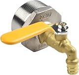 Drhomeam 2 Inch Drum Faucet with Gasket for 55 Gallon Oil Water Buckets view 8