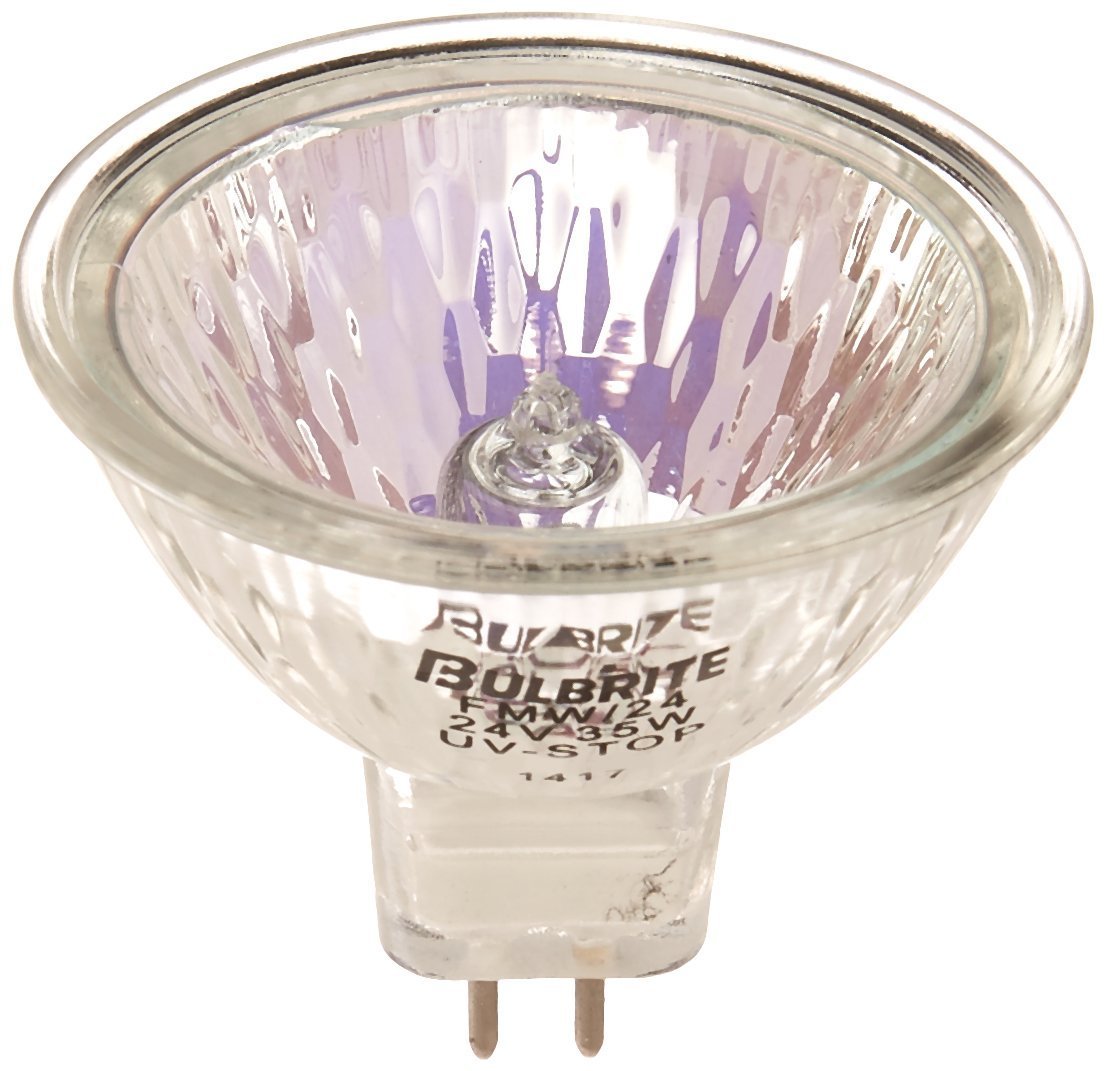 10 Pack 35 Watt MR16 Flood GU5.3 24 Volt 2000 Hour Lensed Halogen Lightbulb