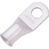 SELTERM UL Listed Marine Grade Wire Lugs, Battery Cable Ends, Tinned Copper Eyelets, Tubular Ring Terminals, Closed End Crimp